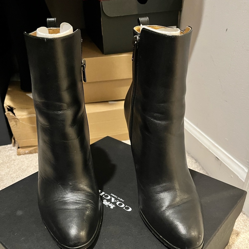 Coach Black Booties